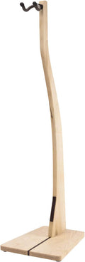Zither Wooden Bass Guitar Stand - Handcrafted Solid Maple Wood Floor Stands Best for Electric Bass Guitars, Made in USA