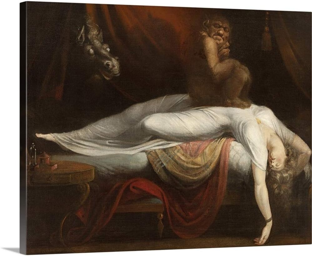 CANVAS ON DEMAND The Nightmare, 1781 Canvas Wall Art Print by Henry Fuseli, Figurative, Home Decor, Artwork, 45'x36'