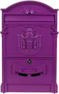 letterbox Wall Mount Locking Vintage Lockable Metal Mailboxe Large Capacity Postbox Security Mail Box for Receiving Mail