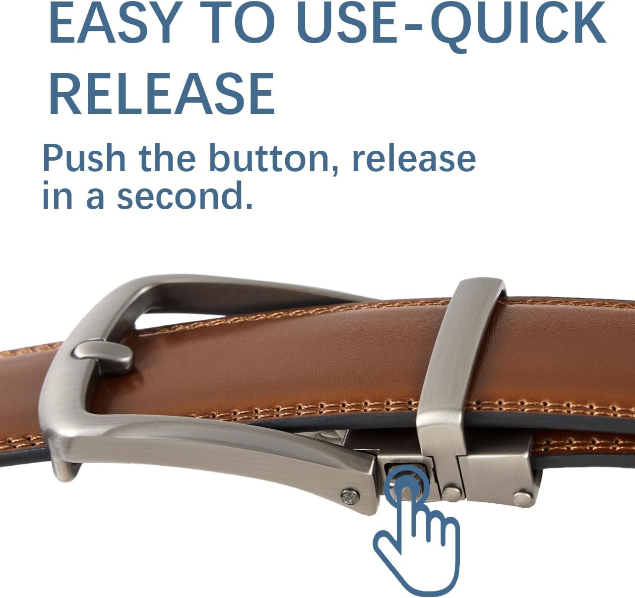Executive Reversible Genuine Leather Belt Men 1 3/8' Golf Dress Casual Two-in-One Gift Box.