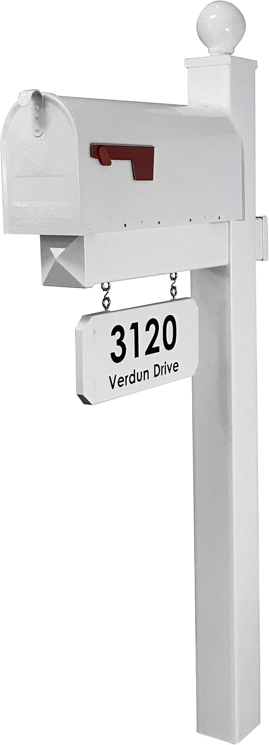 The Monroe Complete Mailbox System (White)