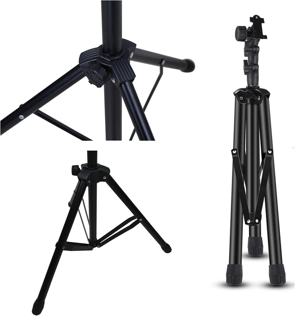 Music Document Stand, Portable Lightweight Music Stand, Music Accessories, Including A Carrying Bag, Adjustable In Angle And Height, Sheet Music Stand With Violin Hanger (Black 11*16*30in)