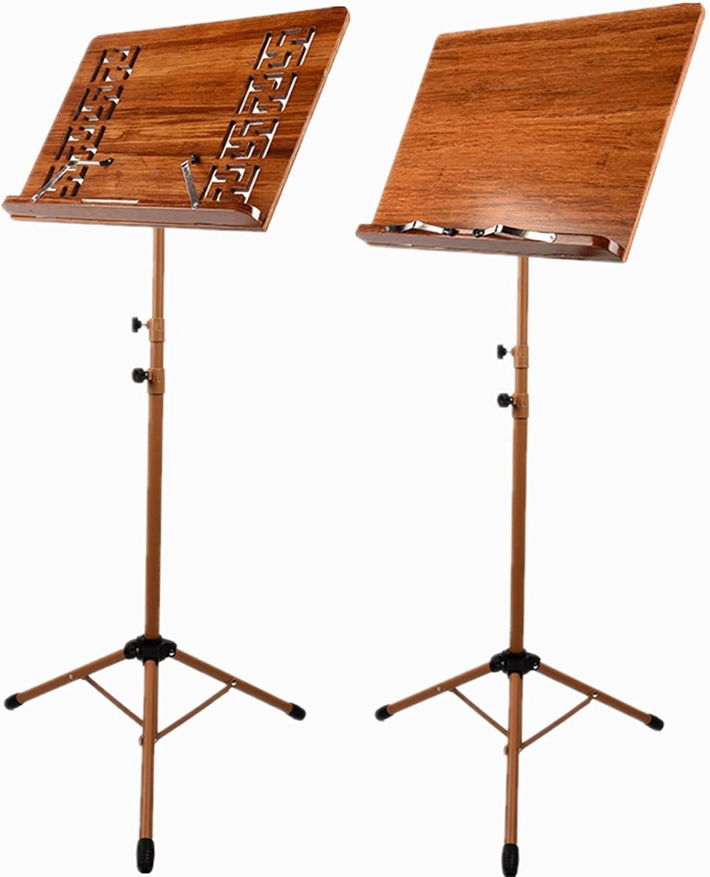 Sheet Music Stand with Violin Hanger, Music Stand with Phone Holder Microphone Holder, Suitable for Concerts, ES, Schools, Orchestra Performances, Metal Music S