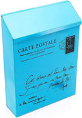 Suggestion Box Safe Lock Box Ballot Box Donation Box Garden Decoration Mailbox Retro American Pastoral Wall Mounted Mailbox Fashion Bucket Newspaper Boxes Mail Box Metal Letter Post Mailbox Mailbox Po