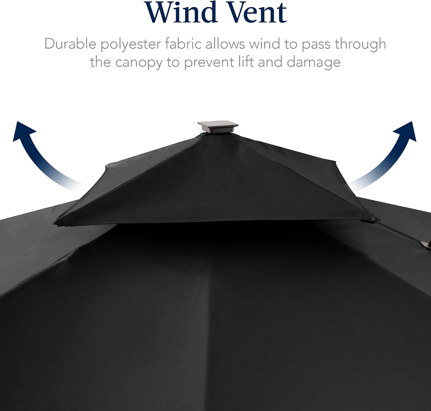 Best Choice Products 12x12ft LED Cantilever Patio Umbrella w/Base Included & 360° Rotation, Large Solar Offset Hanging Outdoor Sun Shade for Deck, Backyard Table w/Stand & Lights – Black