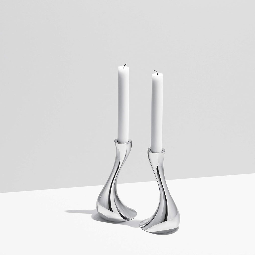 Georg Jensen Cobra Small Candle Holder Set of 2
