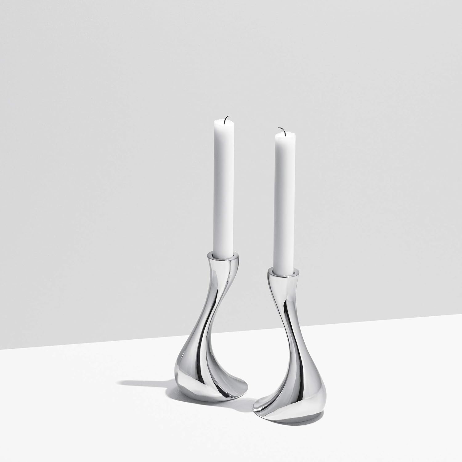 Georg Jensen Cobra Small Candle Holder Set of 2