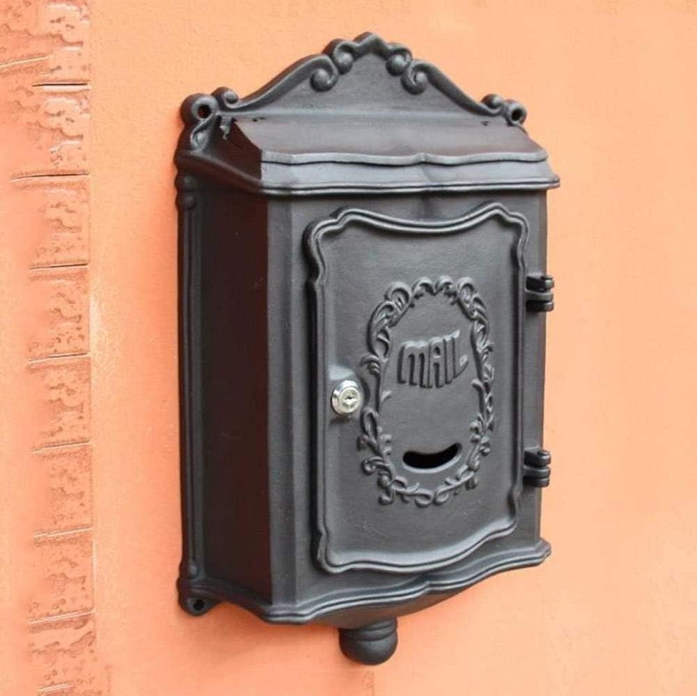 Mailbox Post Box Newspaper Box Outdoor Front Panel Stainless Steel Aluminum Box Cover Outdoor Wall Vintage