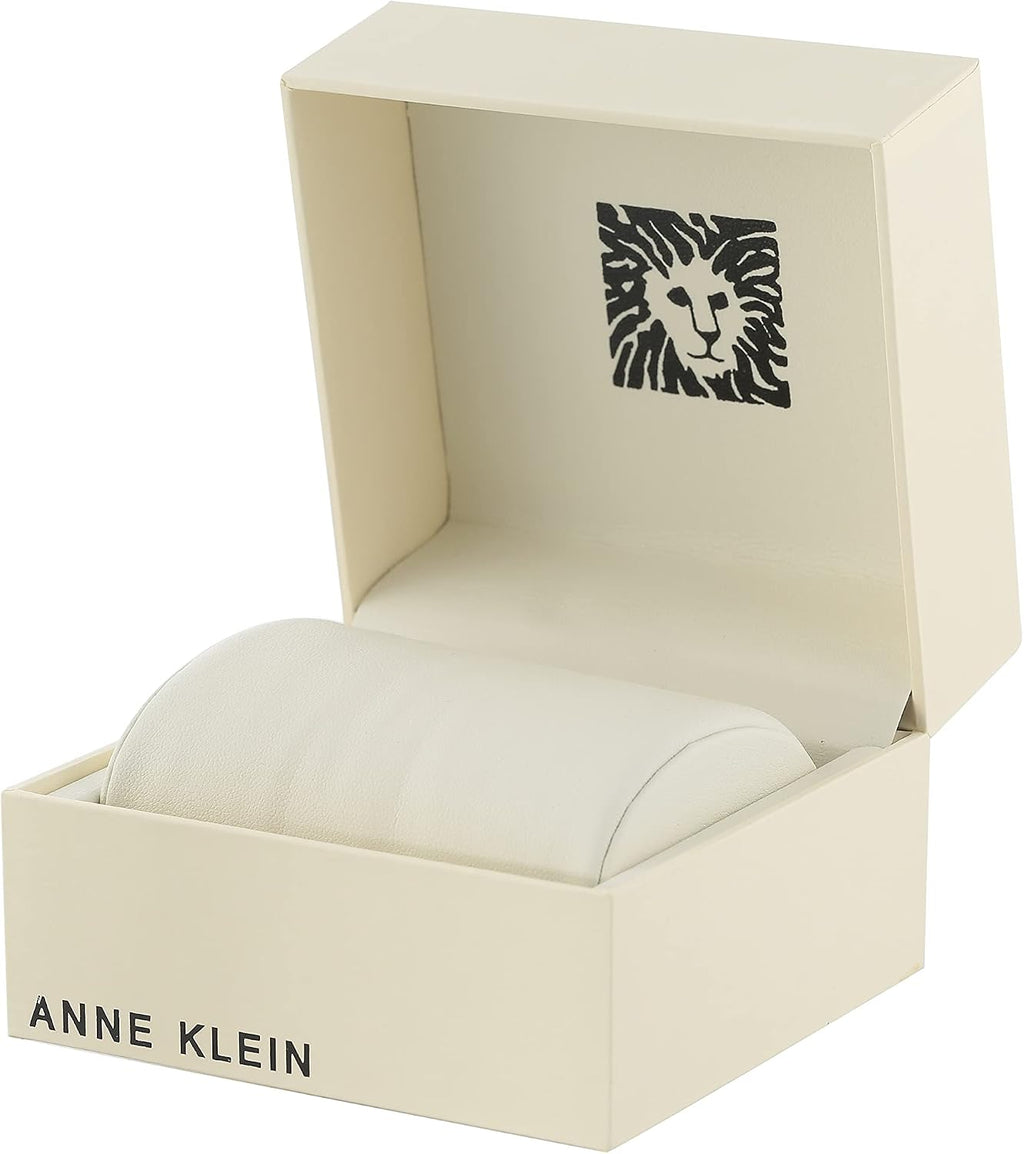 Anne Klein Women's Premium Crystal Accented Bangle Watch and Bracelet Set