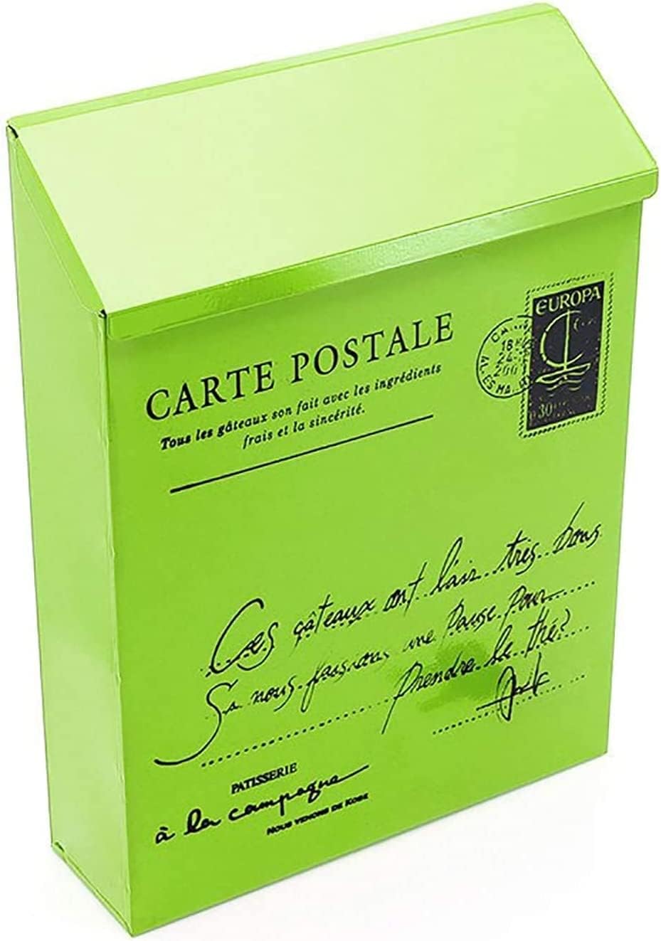 Suggestion Box Safe Lock Box Ballot Box Donation Box Garden Decoration Mailbox Retro American Pastoral Wall Mounted Mailbox Fashion Bucket Newspaper Boxes Mail Box Metal Letter Post Mailbox Mailbox Po