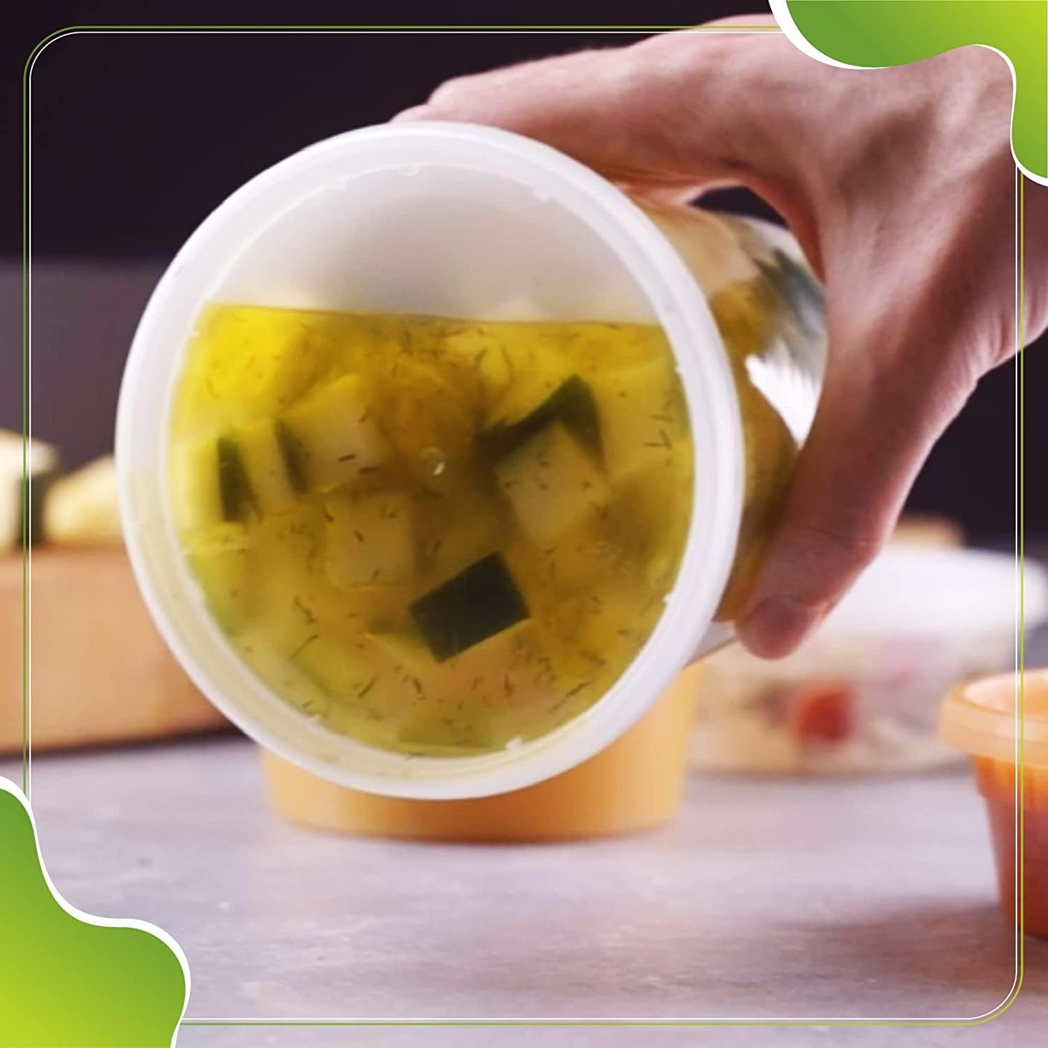Deli Containers with Lids Leakproof - 240 Pack BPA-Free Plastic Microwaveable Clear Food Storage Container Premium Heavy-Duty Quality, Freezer & Dishwasher Safe (32oz 240 Sets)