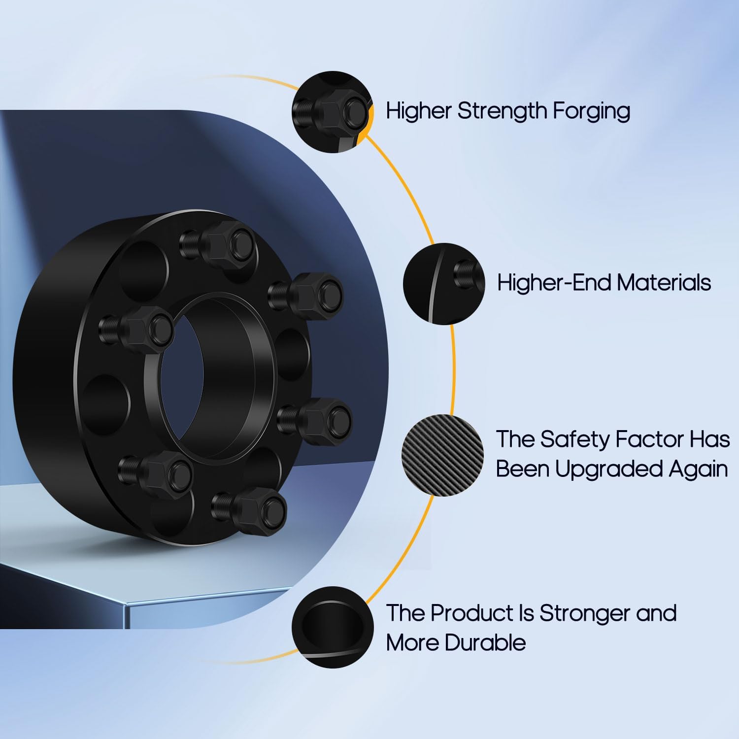 OCPTY 4PCS 2' Wheel Spacers 6x135 to 6x135 Wheel Adapters 14x2 Studs 87mm Center fit for 2004-2014 for Ford for Expedition / 2004-2014 for Ford for F-150/2006-2008,2010-2014 for Lincoln for Mark L