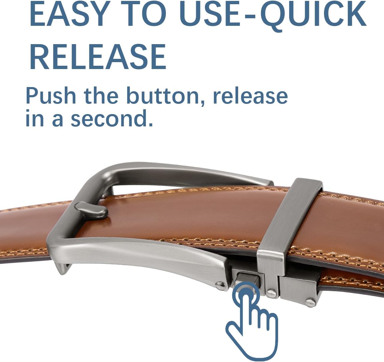 Executive Reversible Genuine Leather Belt Men 1 3/8' Golf Dress Casual Two-in-One Gift Box.