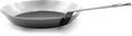 Matfer Bourgeat 062003 Black Steel Round Frying Pan, 10 1/4-Inch, Gray