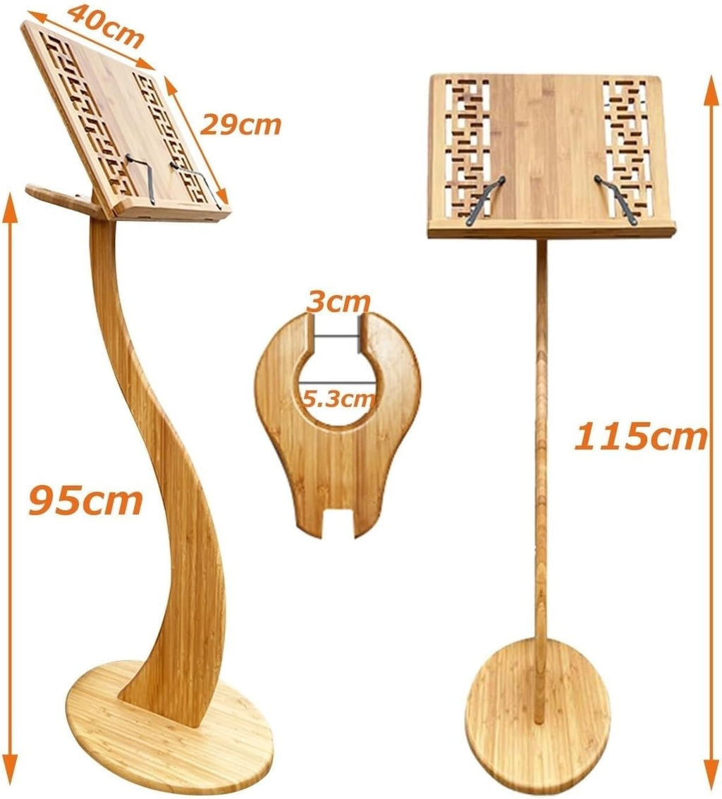 Sheet Music Stand Music Stand Book Stand Portable Wooden Music Stand Guitar Violin Music Stand 340° Flip Music Stand Holder