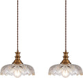 HDDFL Vintage Pendant Lights Fixture Modern Pendant Lighting Fixtures Hanging Lamp for Kitchen Island Bedroom Living Room Hallway 2 Pack