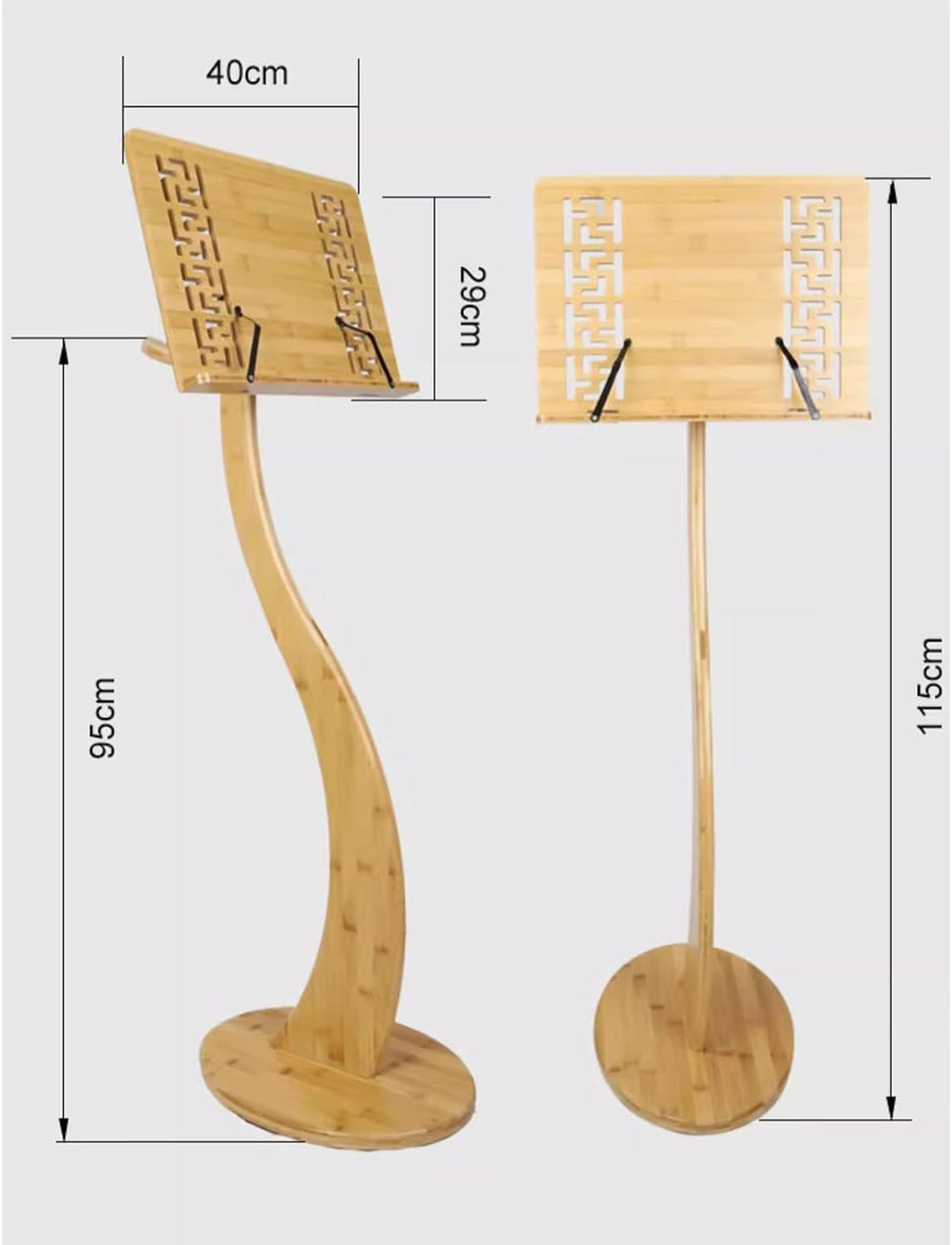 Music Book Stand Solid Wood Guitar Rack Sheet Music Stand Piano