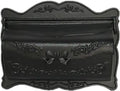 Cast Aluminum Horizontal Wall Mount Mailbox, Outdoor Metal Letter Delivery Box for Newspaper & Secure Post(Black)