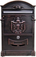 JYDQM Suggestion Box Drop Box Donation Box Vintage European Mailbox Aluminum Mail Box Post Box Secure Letterbox Parcel Box Drop Box (Color : B)
