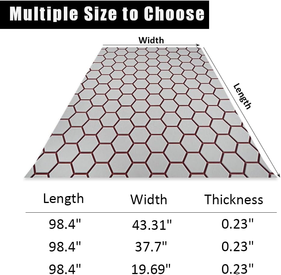 43.31' /37.7' New Hexagon EVA Self-Adhesive Boat Flooring and Decorative Fish for Yacht Pool Boat Flooring Sheet Thick Non-Skid mat