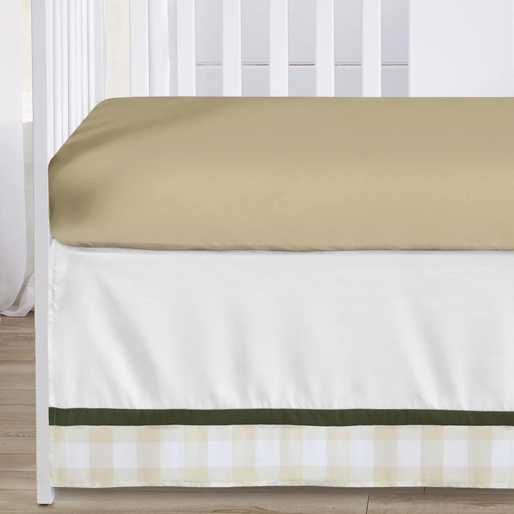 Sweet Jojo Designs 6-Piece Baby Crib Bedding Set (Woodland Camo Deer) for Boys, Infants/Nursery incl. BreathableBaby Mesh Liner Blanket, Fitted Sheet, Skirt, Diaper Stacker (Rustic, Forest Animal)
