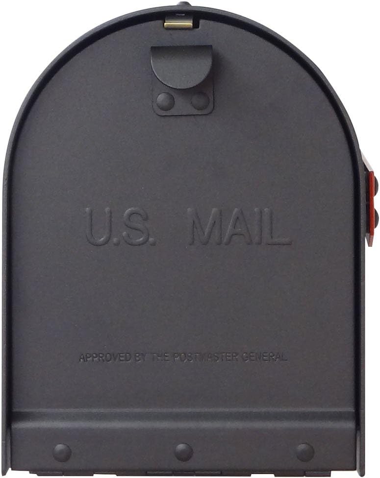 Special Lite Products Titan Steel Curbside Mailbox with Newspaper Tube and Springfield Mailbox Post with Base