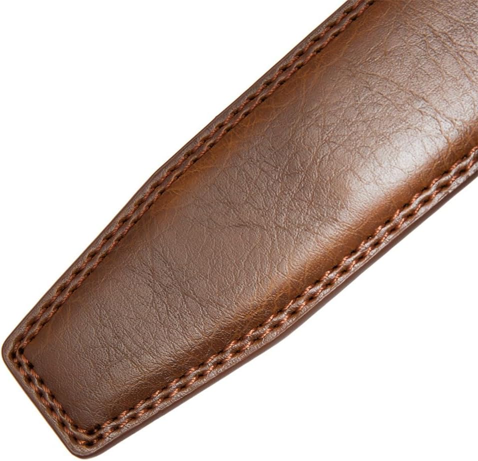 Men's Belt Automatic Buckle Body Cowhide Headless Without Lead