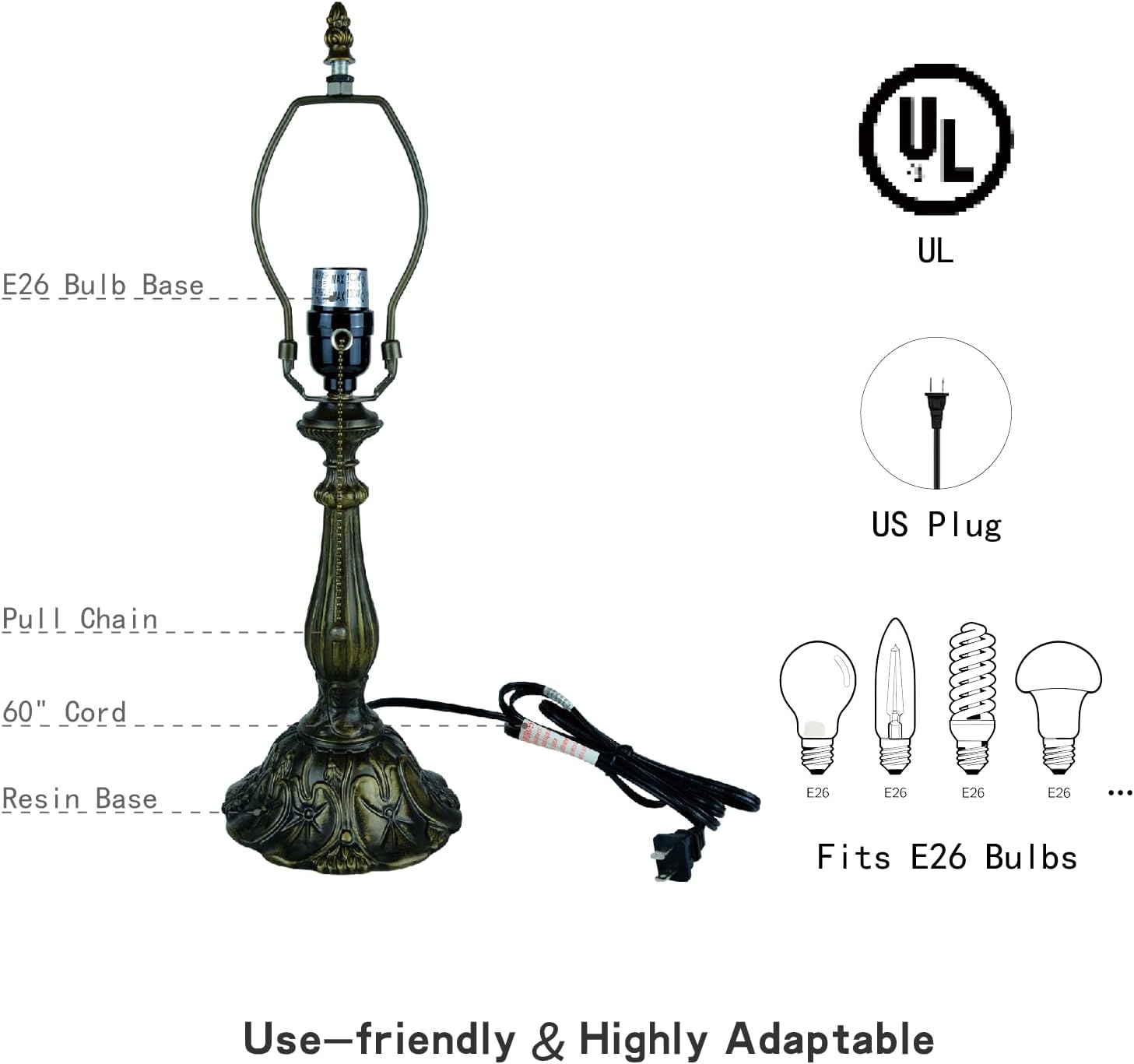Tiffany Style Stained Glass Table Lamp 12-inch Dia Natural Green Leaf Design Lampshade Nightstand Light for Bedroom Dining Dorm Living Hallway Cottage Office Cafe Ceremony Housewarming Gift