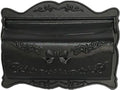 Wall Mounted Mailbox Vintage Exterior Post Mailbox, Aluminum Newspaper Mail Box for House for Wall(Black)