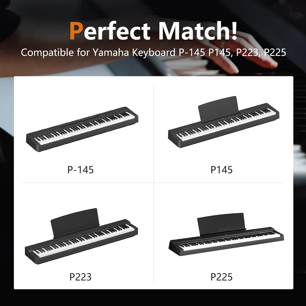 L100B Keyboard Stand Compatible for Yamaha Keyboard P143B, P145, P223, P225 (Only), Wooden, Black