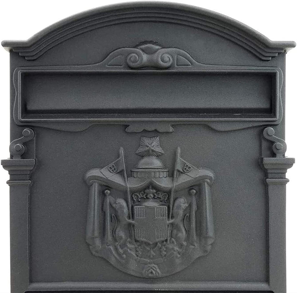 Suggestion Box Mail Box Key Drop Box Lockbox Wall Mounted Mail Box Retro European Mailbox Aluminum Post Box Secure Letterbox Outside Mailboxes