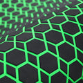 98.4'X43.31' Diamonds and Hexagons EVA Self-Adhesive Boat Flooring and Decorative Fish for Yacht Pool Boat Flooring Sheet Thick Non-Skid mat (Black and Green, 98.4'X43.31')