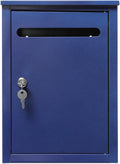 Security Mailboxes for Outside,Locking Wall Mount,Large Capacity Metal Postbox for Outdoor,10 x 4 x 14 Inches