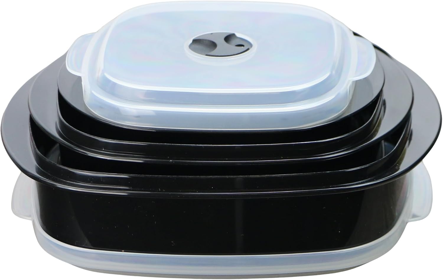 Reston Lloyd Nesting Microwave Containers, Adjustable Steam Vents, Airtight, Meal Prep, Durable BPA-Free Plastic- Freezer & Dishwasher Safe, Cookware & Food Storage, Anyday Cookware, Gray (Pack of 18)