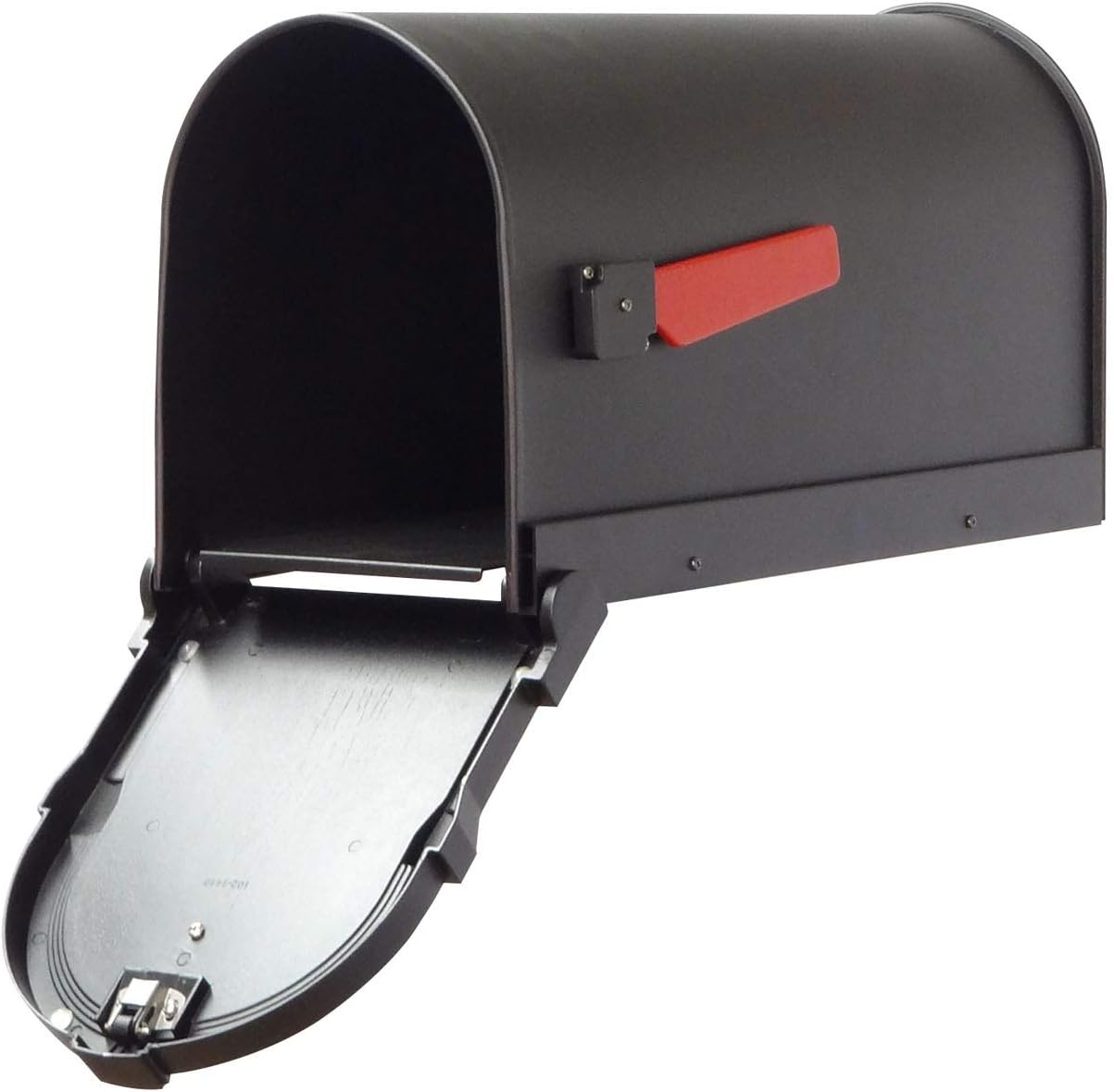 Special Lite Savannah Curbside Mailbox with Sorrento Front Single Mailbox Mounting Bracket - TC-SOR-FS-1014-BLK