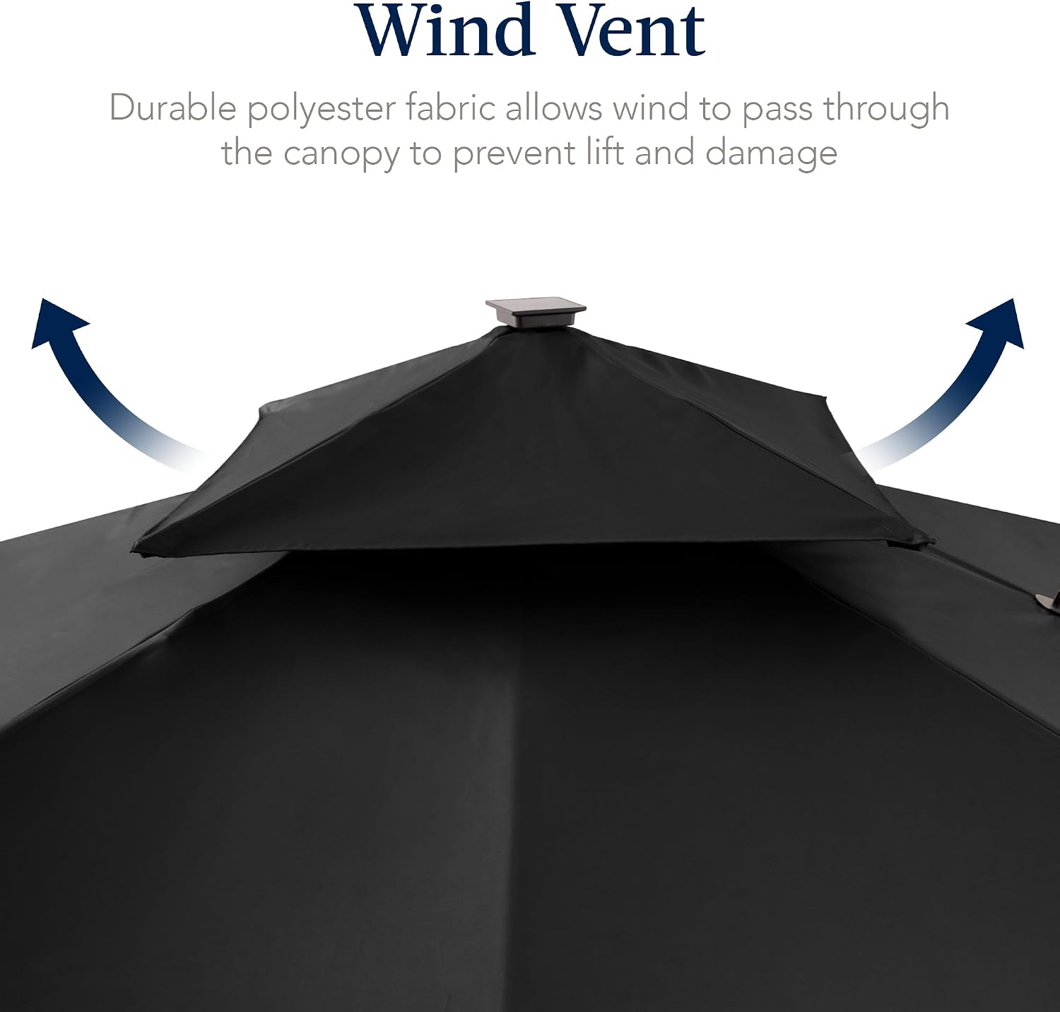 Best Choice Products 9x12ft LED Cantilever Patio Umbrella w/Base Included & 360° Rotation, Large Solar Offset Hanging Outdoor Sun Shade for Deck, Backyard Table w/Stand & Lights – Black