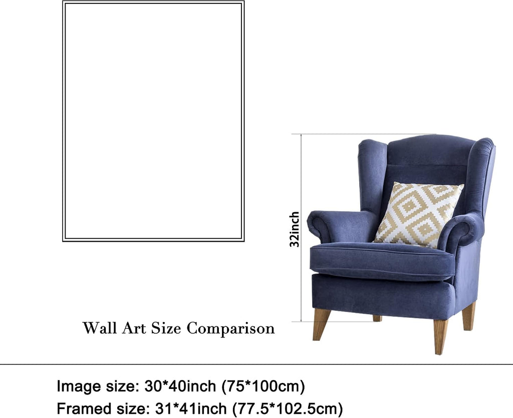 Wieco Art Large Framed Art Canvas Prints of Cafe Terrace at Night Canvas Prints Wall Art by Van Gogh Paintings Reproduction Abstract Artwork for Wall Decor Golden Frame