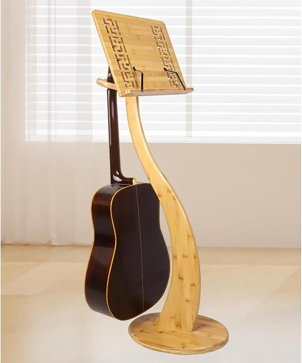 Music Book Stand Solid Wood Guitar Rack Sheet Music Stand Piano
