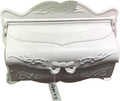 Wall Mounted Mailbox Vintage Exterior Post Mailbox, Aluminum Newspaper Mail Box for House for Wall(Beige)