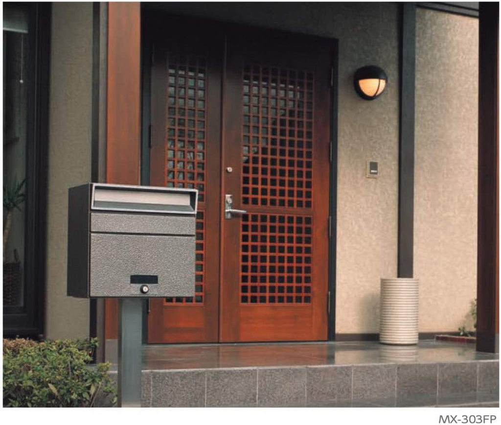 Tajima Metal Work Mailbox MX-303FP Body Depth 15.4 inches (39 cm), Body Height 11.0 inches (28 cm), Body Width 15.4 inches (39