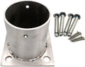 CMYUN Round Post Base Bracket 304 Stainless Steel, Concrete Wood Floor Post Bracket Anchor Outdoor, DIY Mailbox Pergola Deck Fence Railing Support Kit(Dia - 190mm(7.48in))