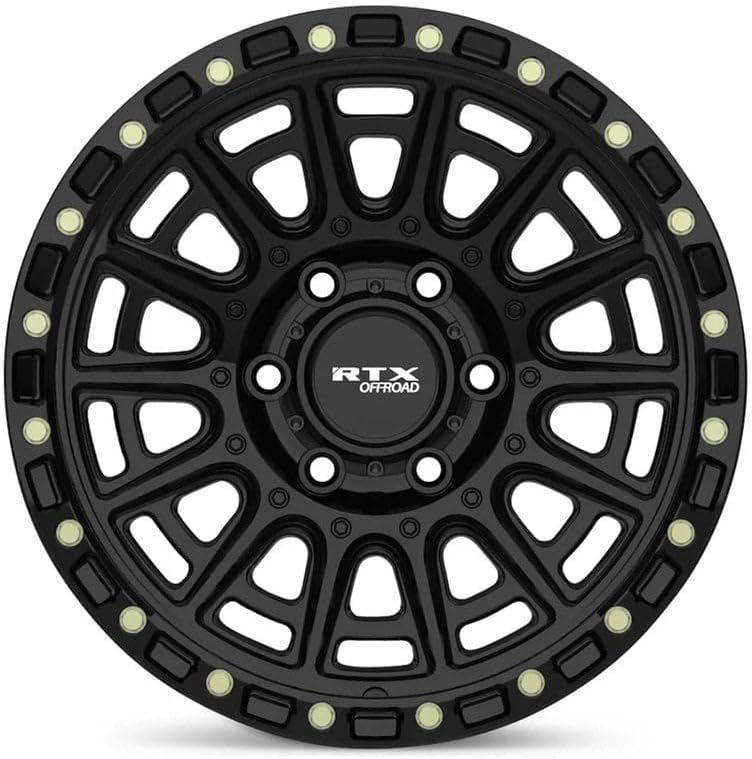 20x9 inch Custom Wheel - Gloss Black with Milled Rivets Offroad Design Aluminum Alloy Rim Offroad Bolt- Pattern 6x139.7 mm Offset 10 mm