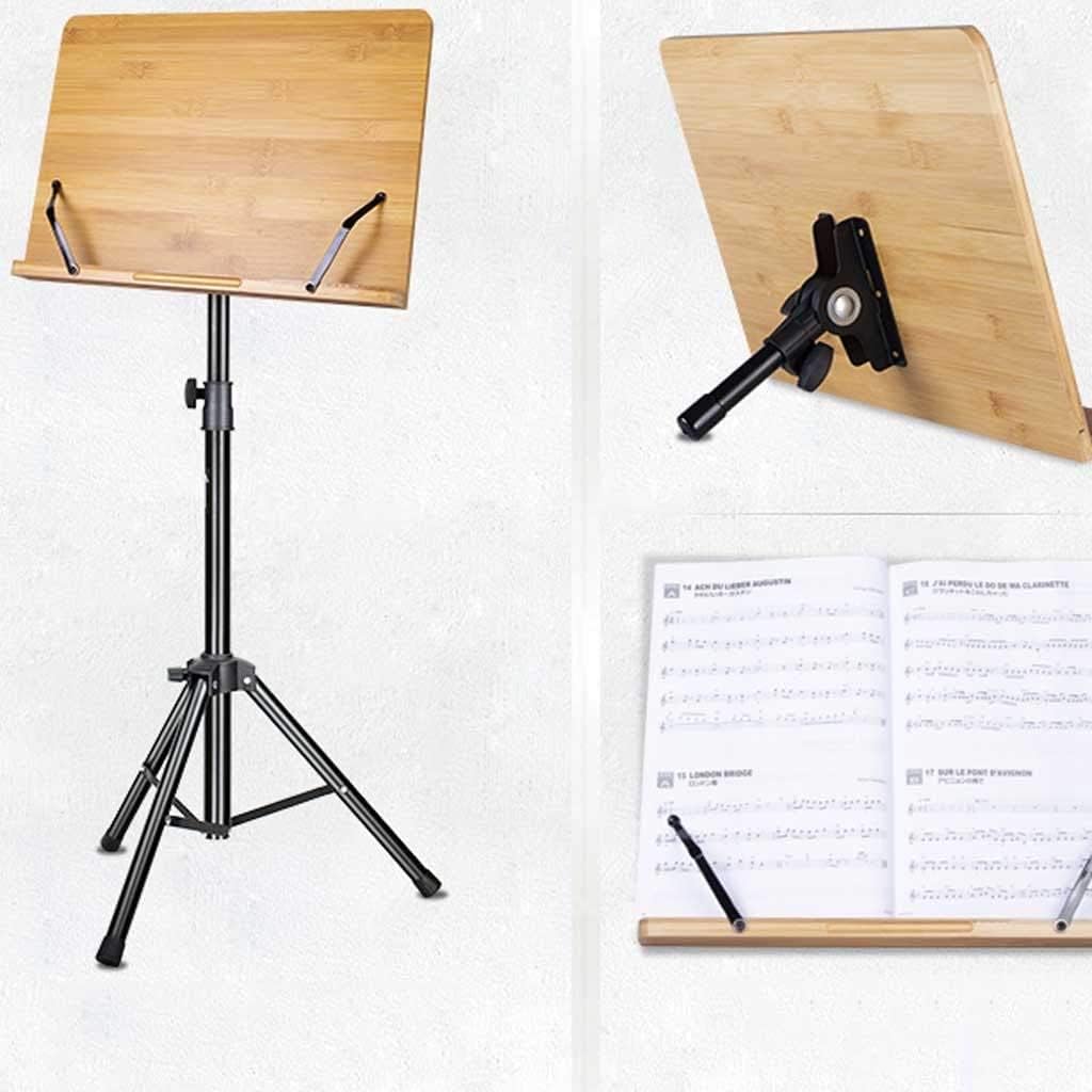 Music Stands Adjustable Height Music Holder Metal Sheet Music Stands Portable Home Violin Guitar Book Stands (A 39X28CM)
