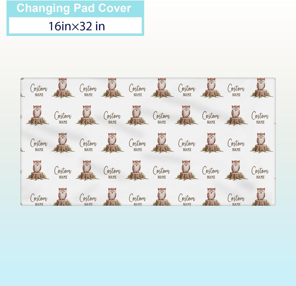 Personalized Baby Crib Bedding Set, Custom Name Nursery Bedding, Safari 5 Pcs Baby Bedding Set for Girl Boy, Fixed Size Double Layer Crib Set, Customized Gifts(Fixed Size)