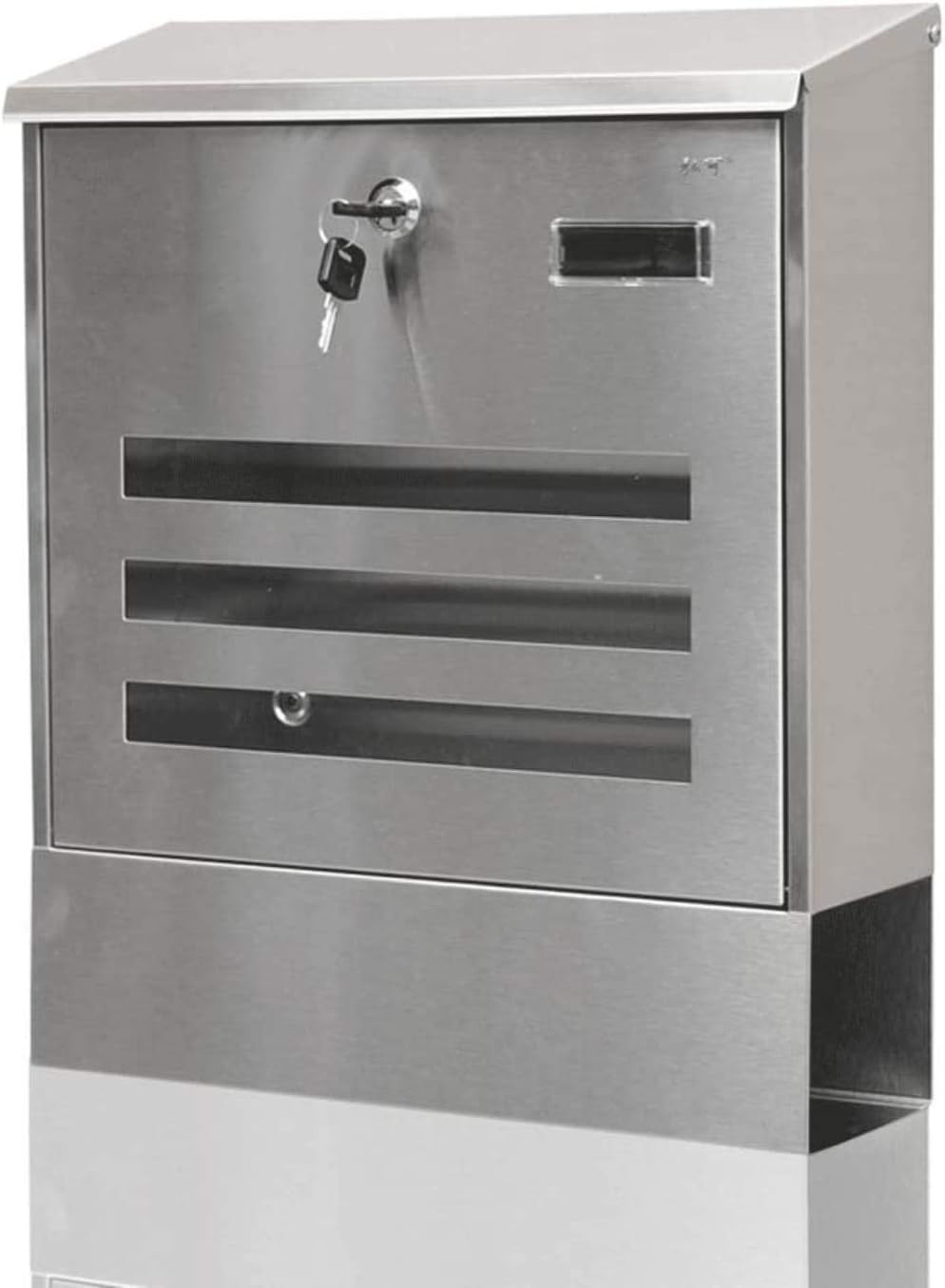 Mailbox Newspaper Box Postbox Stainless Steel Letter Box Outdoor Creative Large Letter Box Outdoor Wall-Mounted
