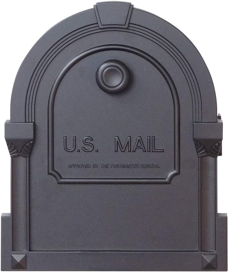 Special Lite Savannah Curbside Mailbox with Sorrento Front Single Mailbox Mounting Bracket - TC-SOR-FS-1014-BLK