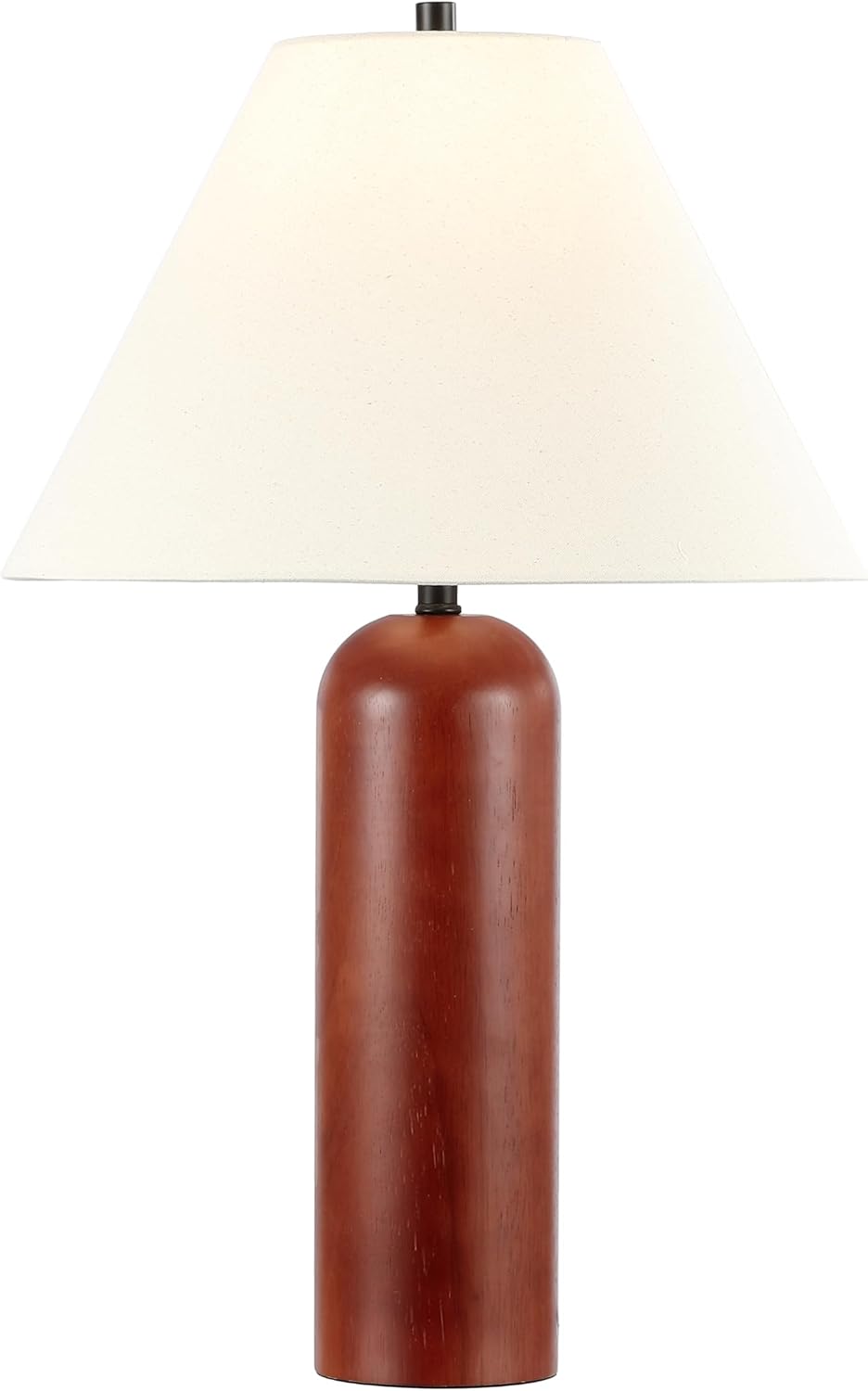 SAFAVIEH Lighting Collection Rennie Walnut 25-inch Table Lamp (LED Bulb Included)