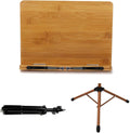 Sheet Music Stand with Violin Hanger, Conductor Music Stand, Scientific Structural Design, The Height Can Be Lifted Freely, Foldable Music Stand for (Wood 17cm*45cm*75cm)