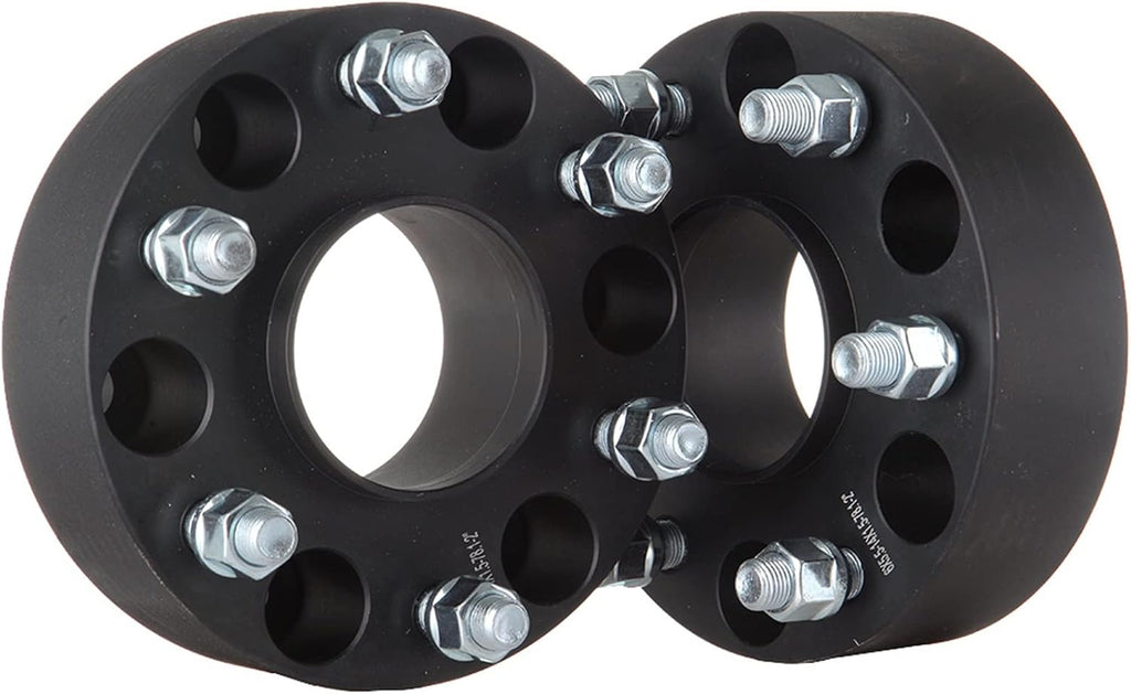 ECCPP Set of 4 2 inch Wheel Spacer 6x5.5 6x139.7 Wheel Spacer Adapter Kit with M 14x1.5 78.1mm Hub Bore for Astro Avalanche 1500 Blazer C2500 for Chevy Pickup 6 Lug Black Aluminum