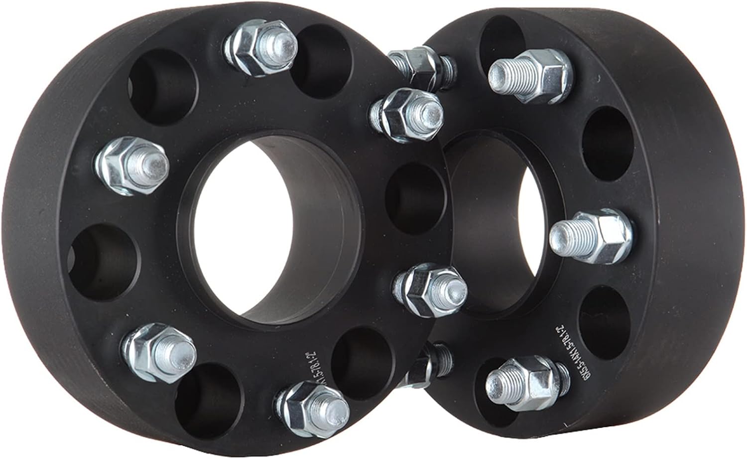 ECCPP Set of 4 2 inch Wheel Spacer 6x5.5 6x139.7 Wheel Spacer Adapter Kit with M 14x1.5 78.1mm Hub Bore for Astro Avalanche 1500 Blazer C2500 for Chevy Pickup 6 Lug Black Aluminum